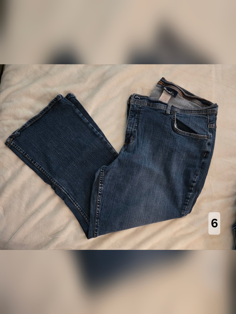 Denim&Co Medium Blue Slight Flare Jeans
